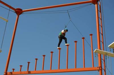 临汾睿智启迪拓展训练中心见闻 在挑战中激发潜能